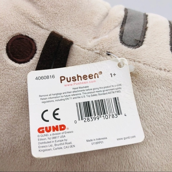 PUSHEEN - BROWN AND TAN KITTY WITH ICE CREAM NWT - Picture 7 of 11